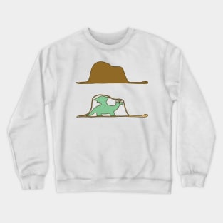 Boa constrictor digesting a DRAGON Crewneck Sweatshirt